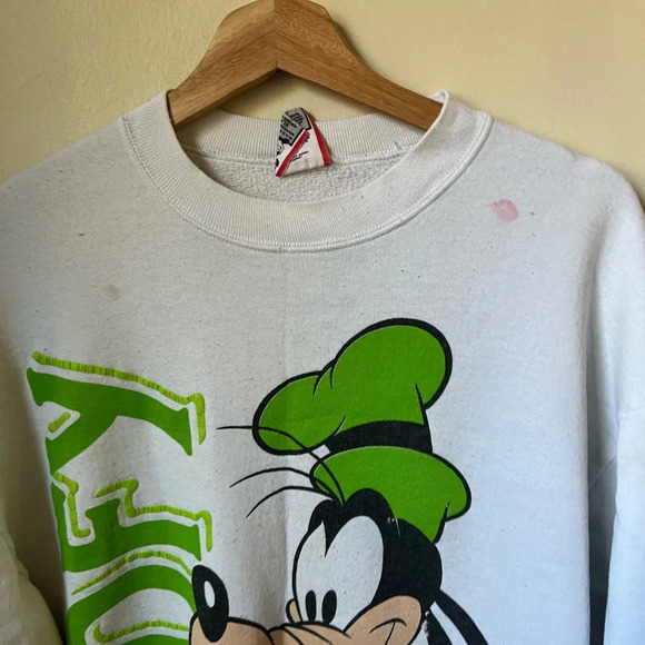 Vintage Disney AOP Double-Sided Goofy Crewneck Sweatshirt, size XL - Picture 2 of 8
